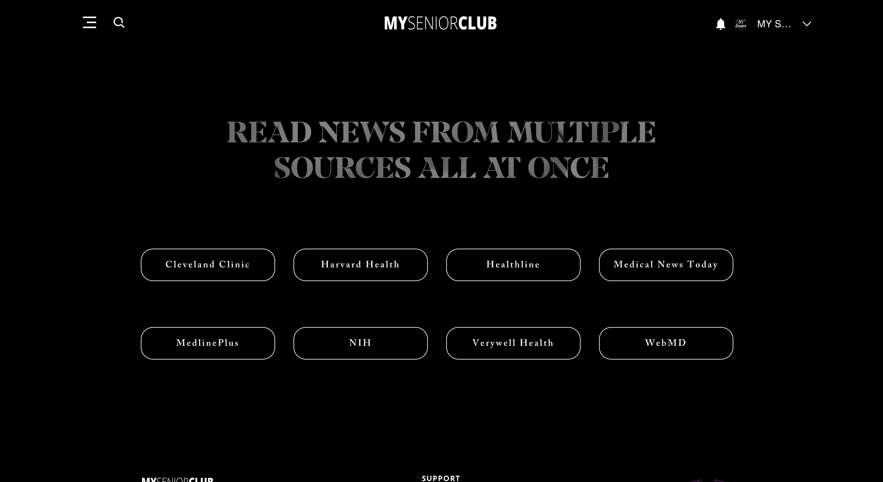 MY Senior Club forum — Integrated News Board screenshot
